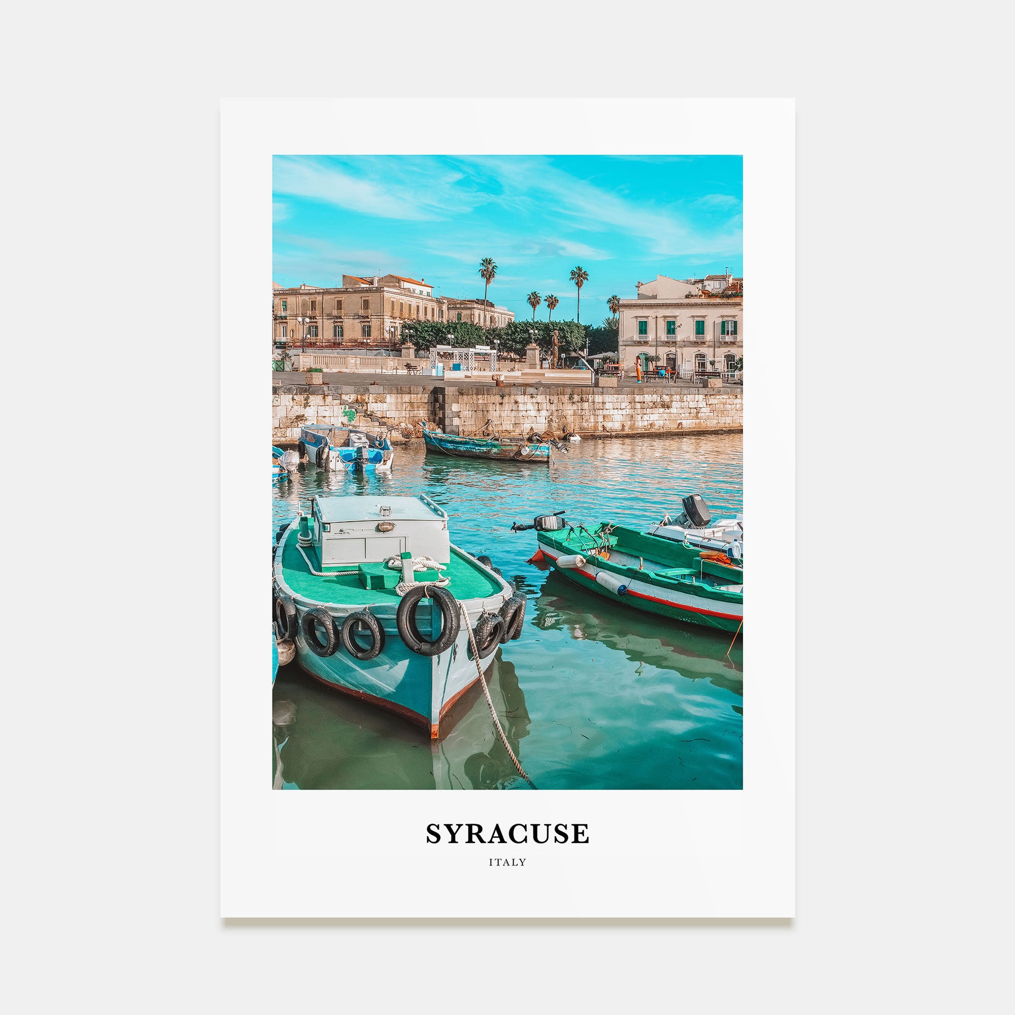 Syracuse, Italy Portrait Color Poster