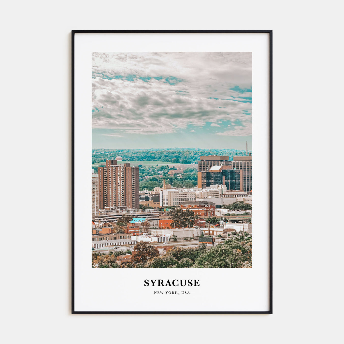 Syracuse, New York Portrait Color Poster