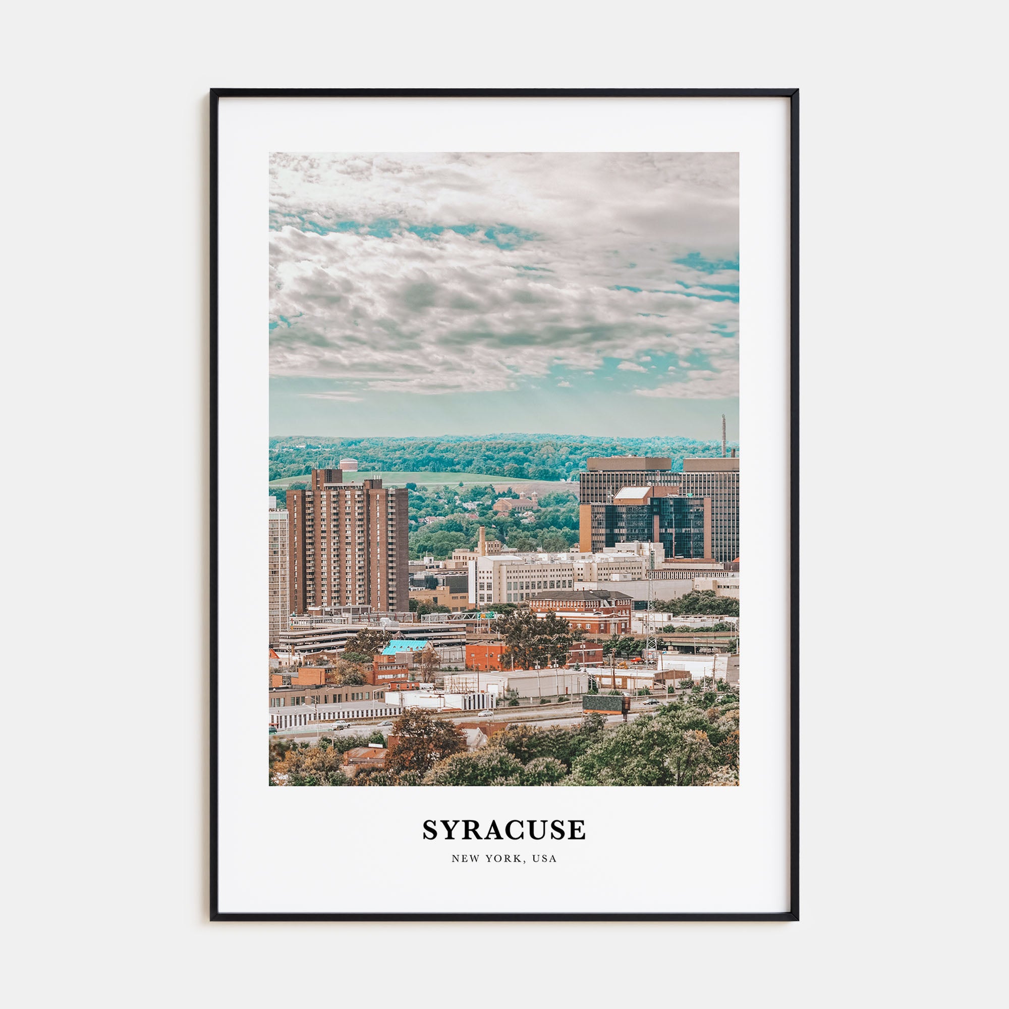 Syracuse, New York Portrait Color Poster