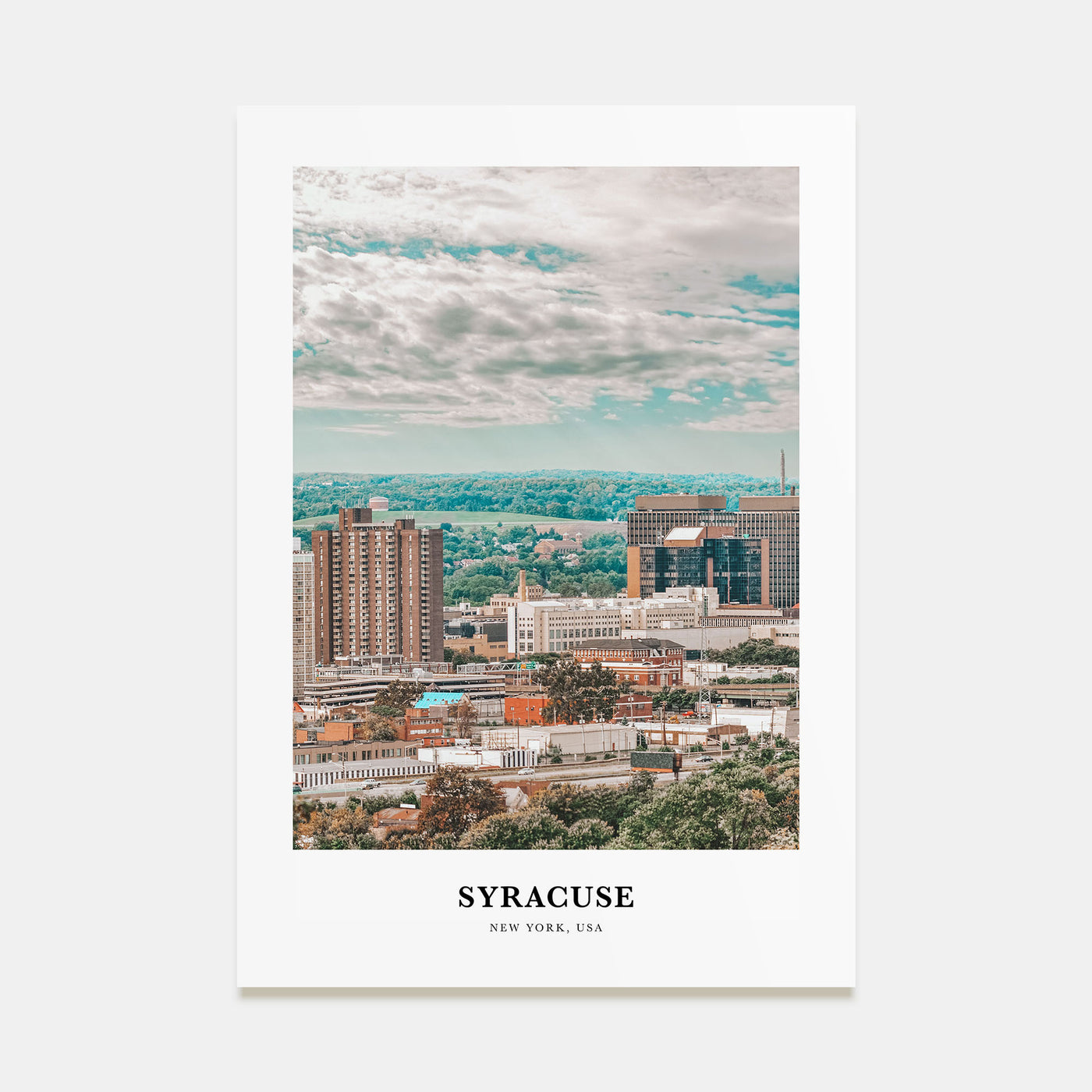 Syracuse, New York Portrait Color Poster