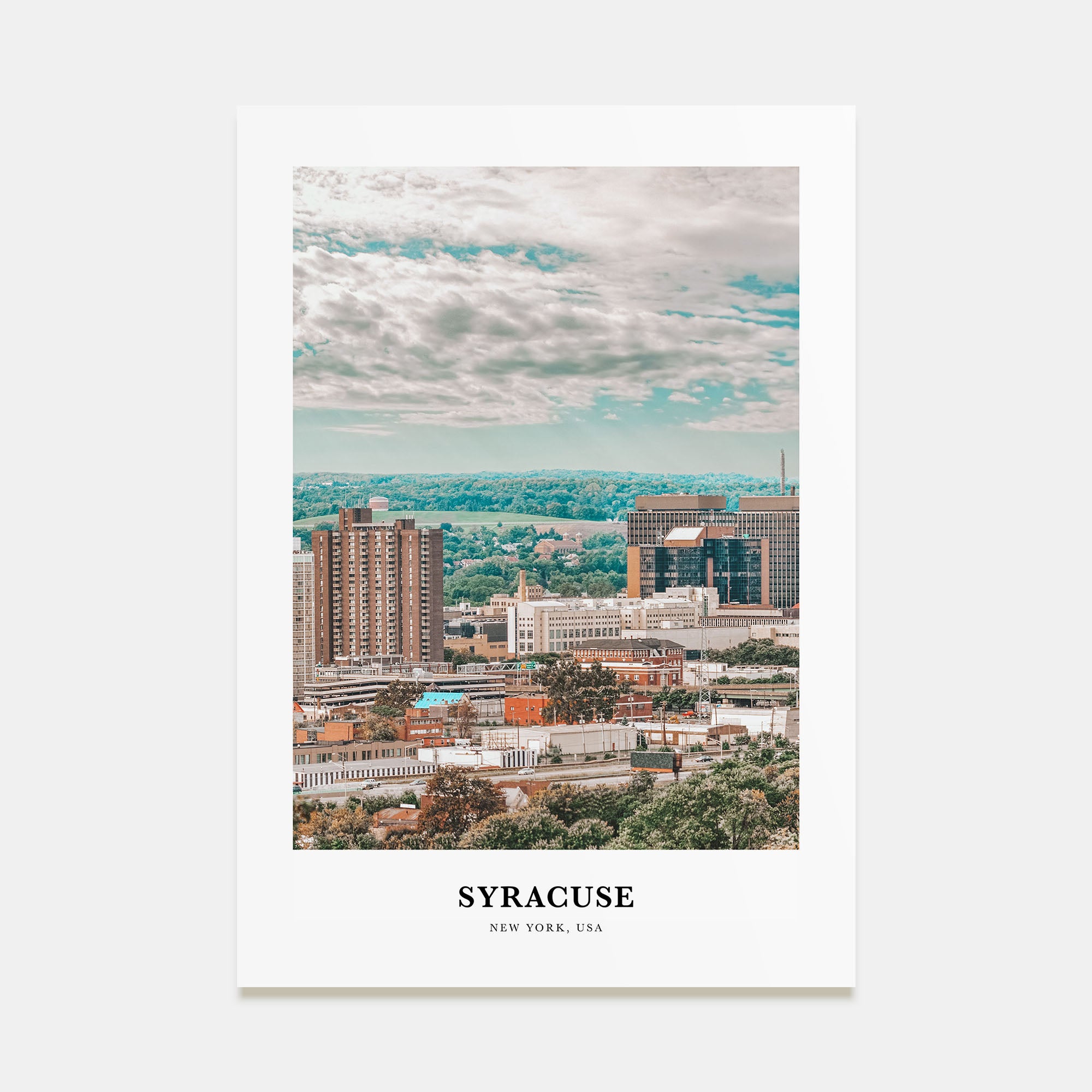 Syracuse, New York Portrait Color Poster