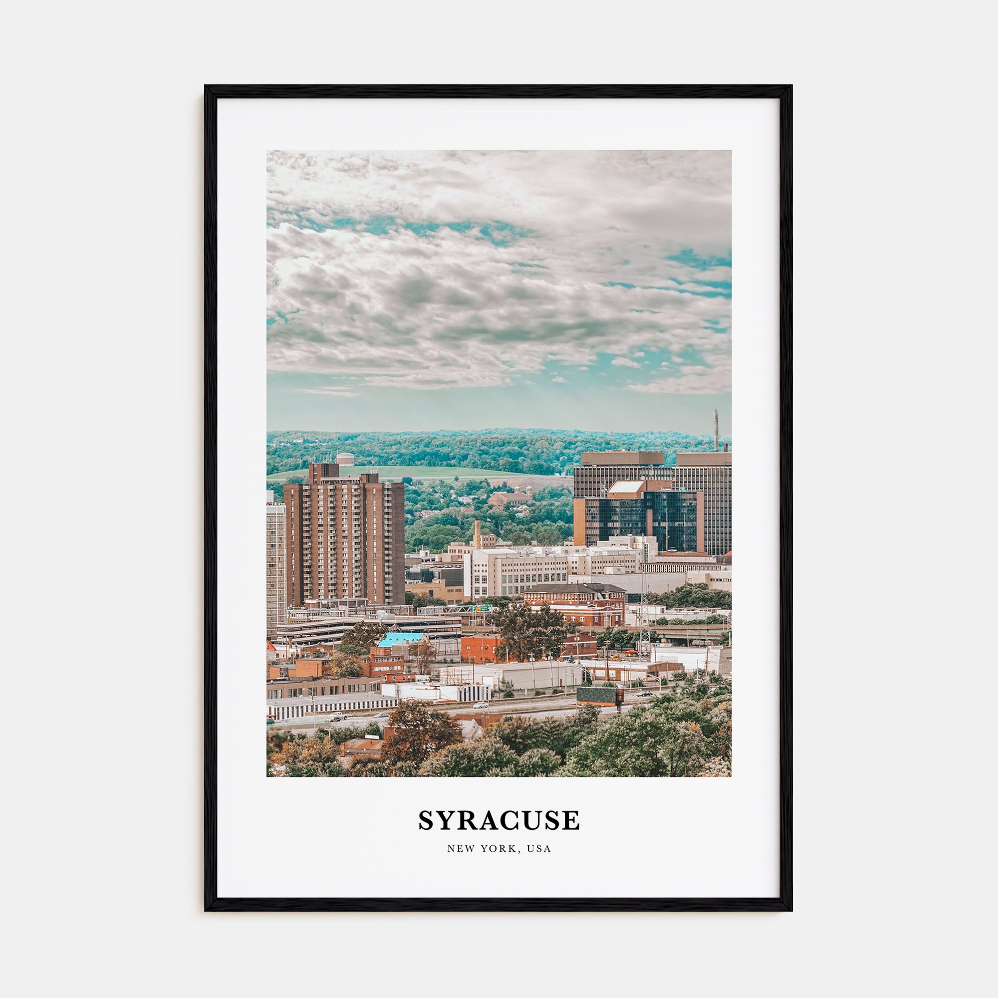 Syracuse, New York Portrait Color Poster
