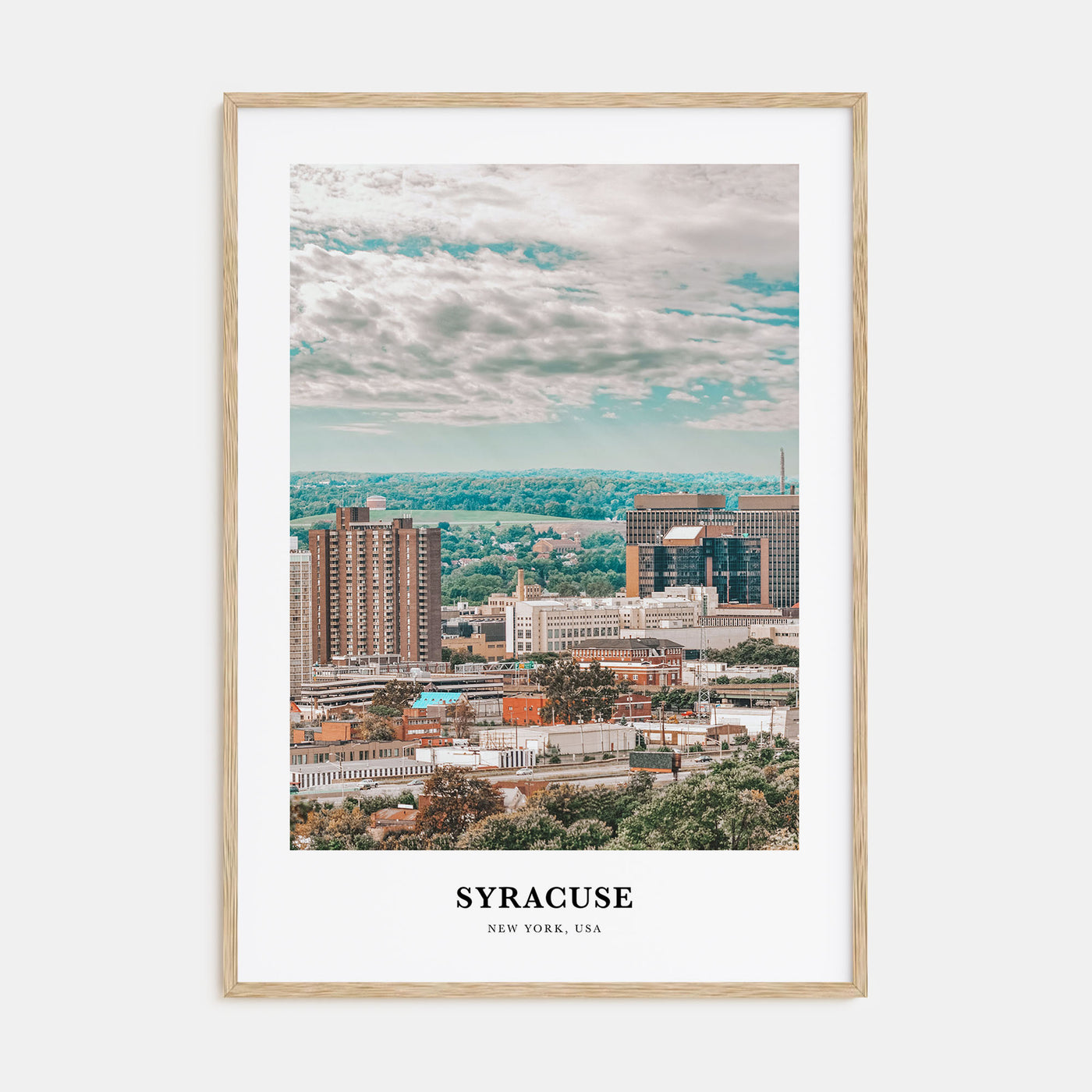 Syracuse, New York Portrait Color Poster