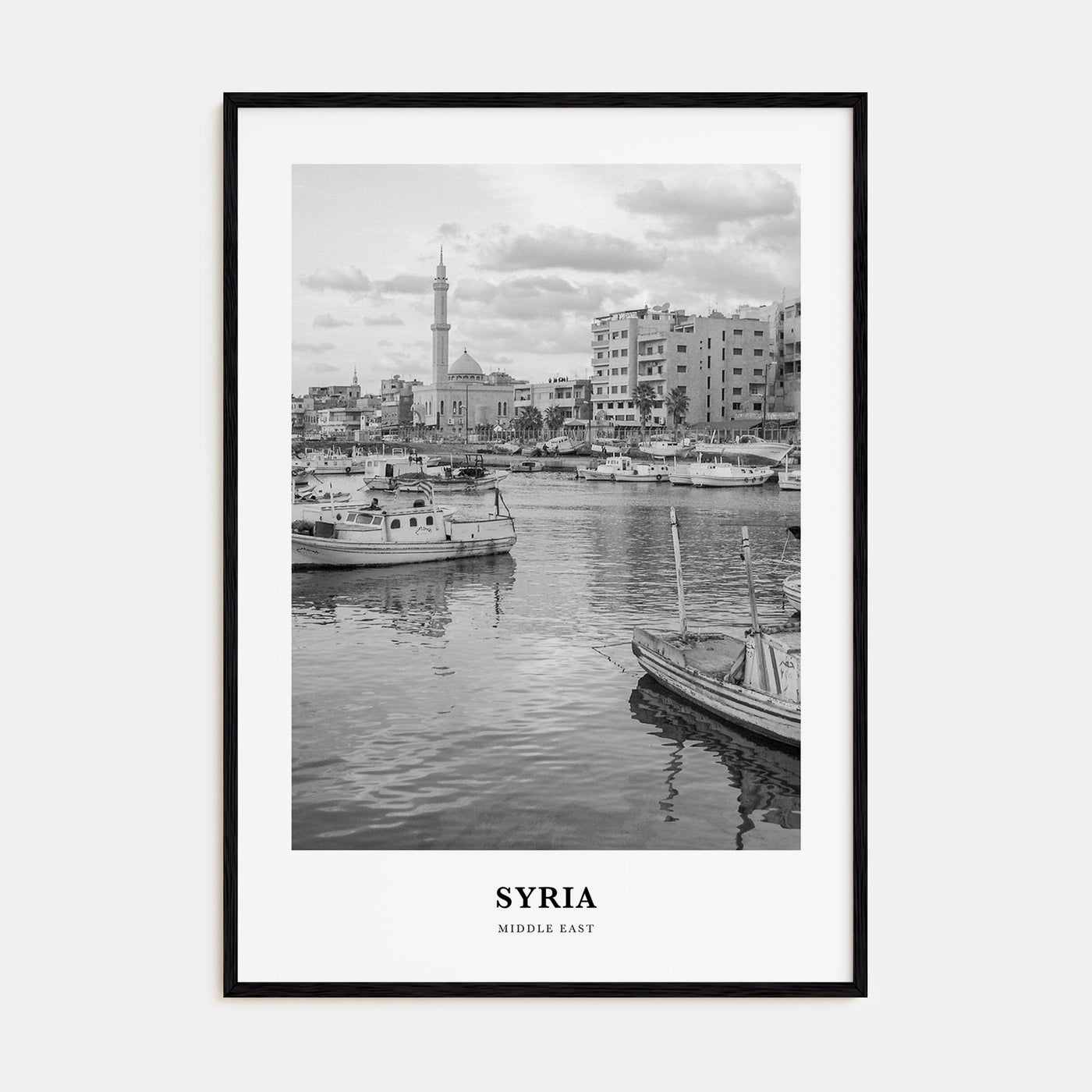 Syria Portrait B&W Poster
