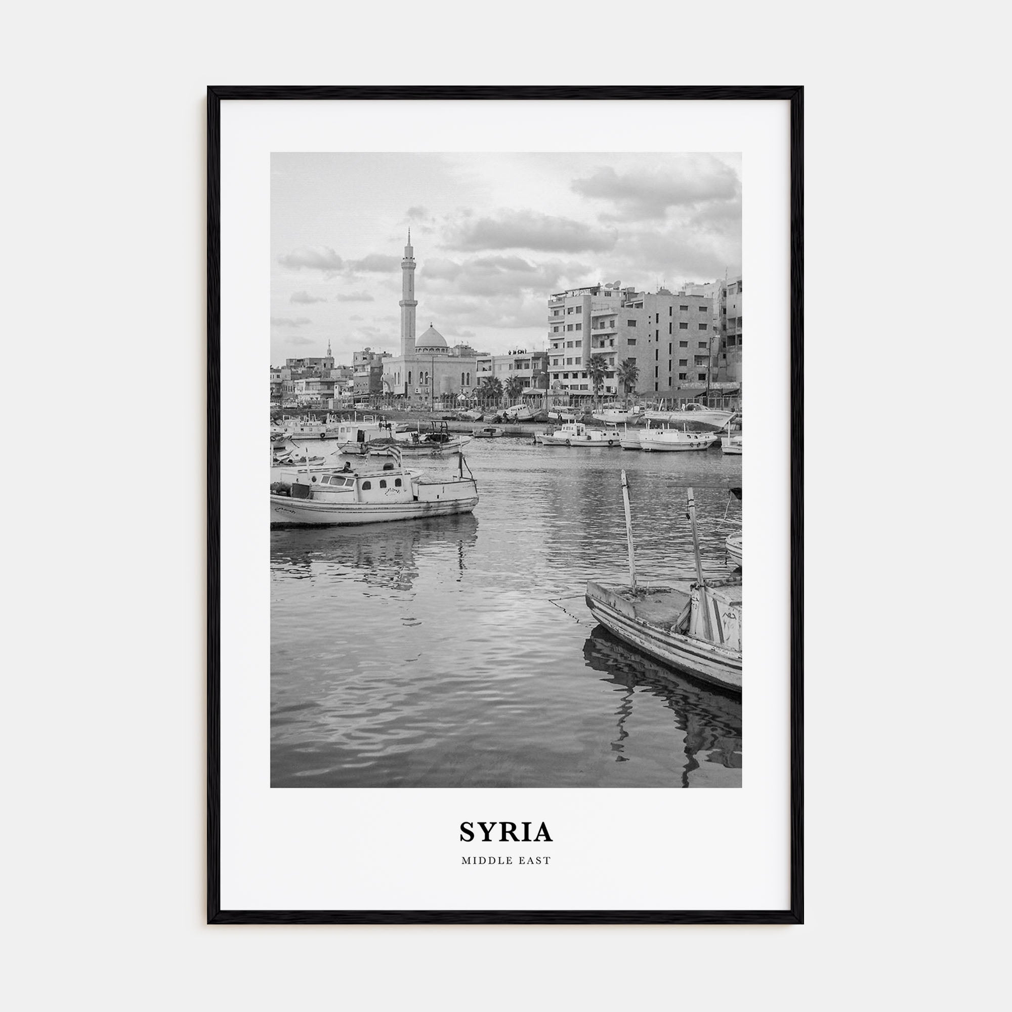 Syria Portrait B&W Poster