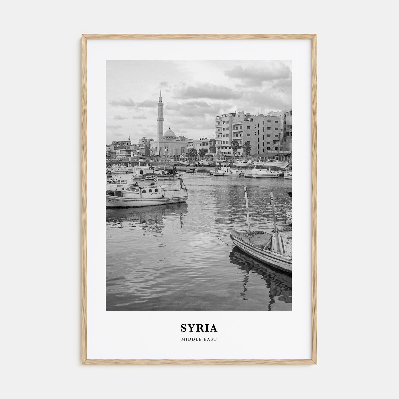 Syria Portrait B&W Poster