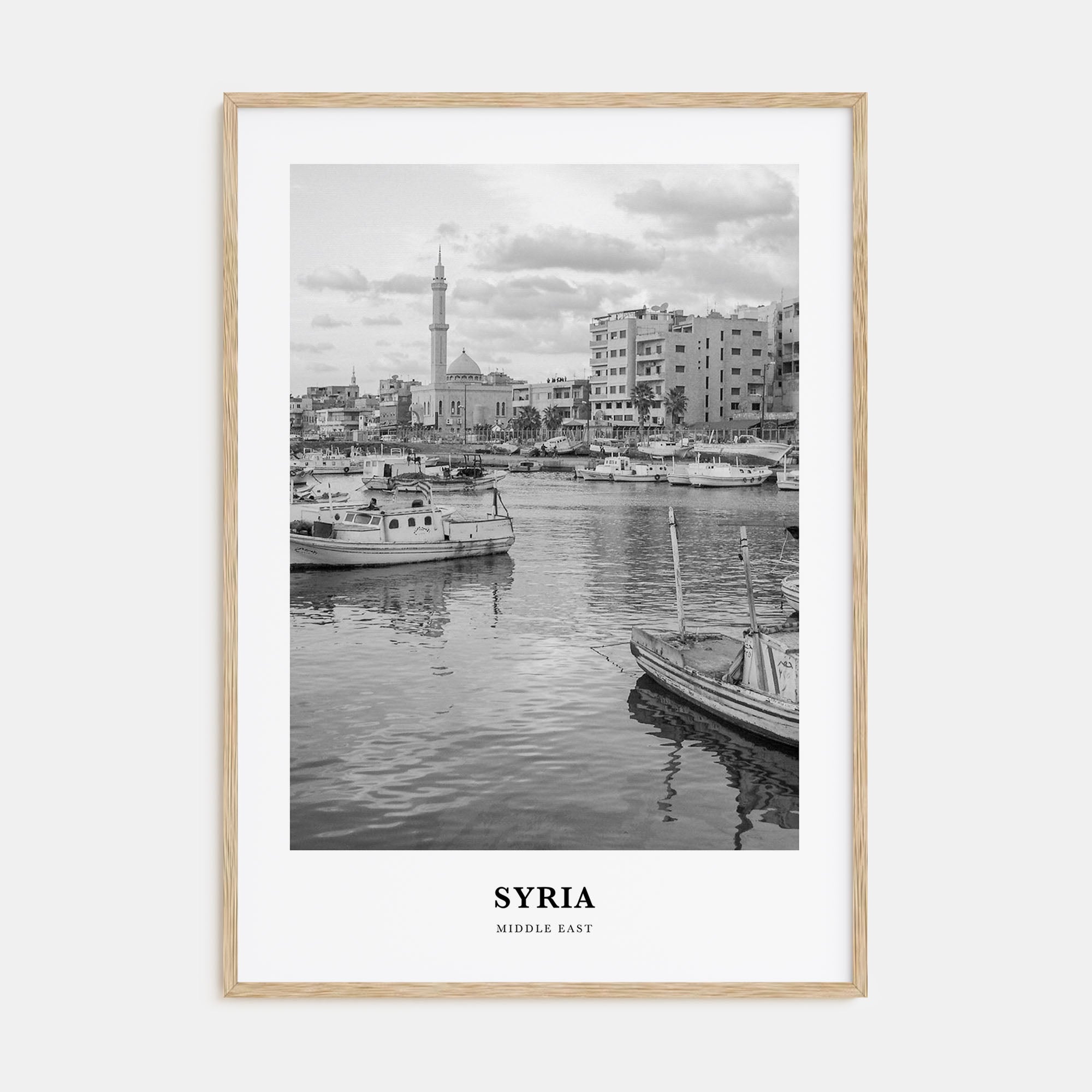 Syria Portrait B&W Poster