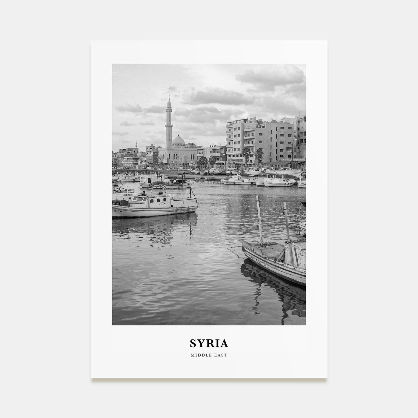 Syria Portrait B&W Poster