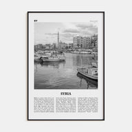 Syria Travel B&W Poster