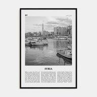 Syria Travel B&W Poster