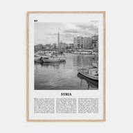 Syria Travel B&W Poster