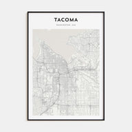 Tacoma Map Portrait Poster