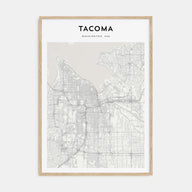 Tacoma Map Portrait Poster
