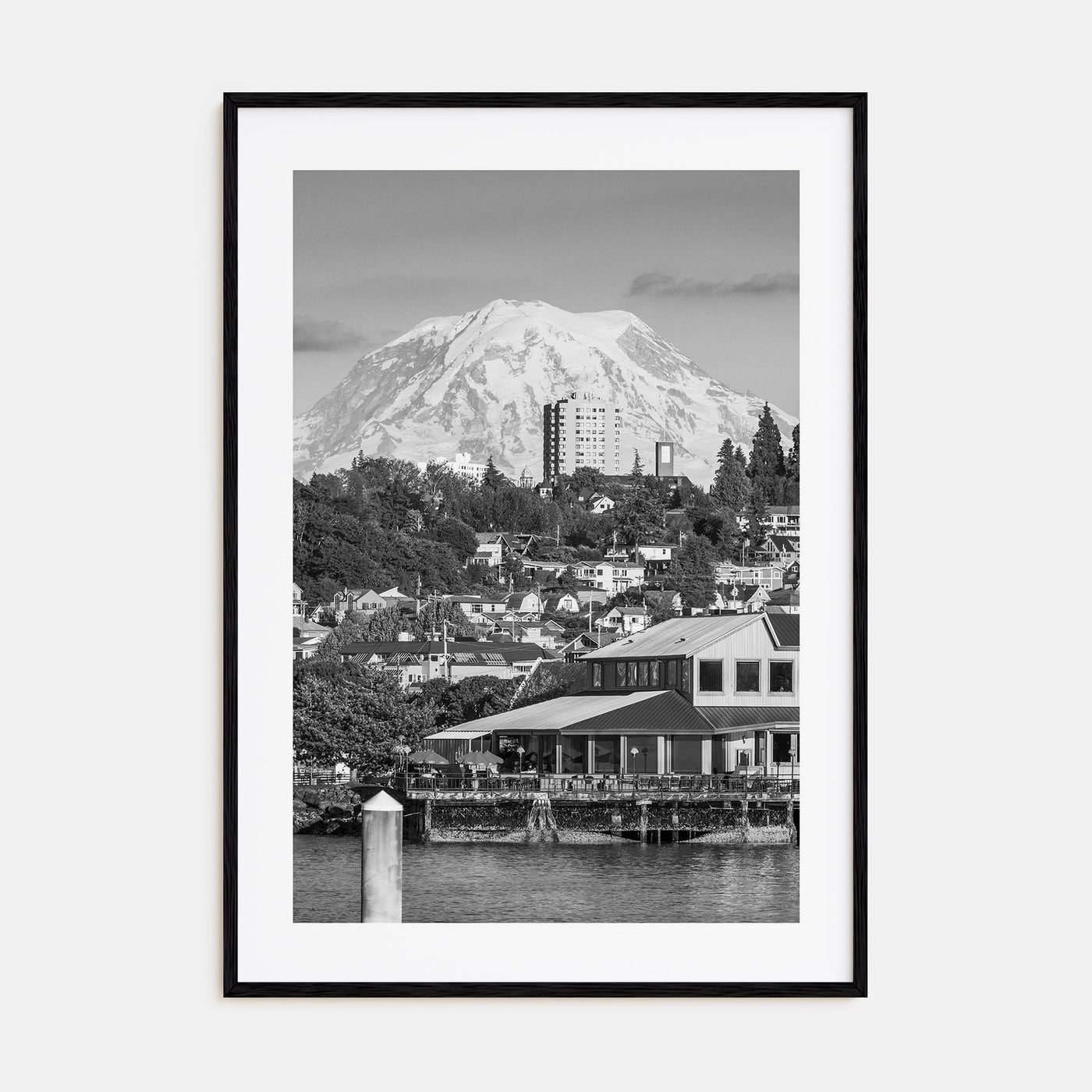 Tacoma Photo B&W Poster