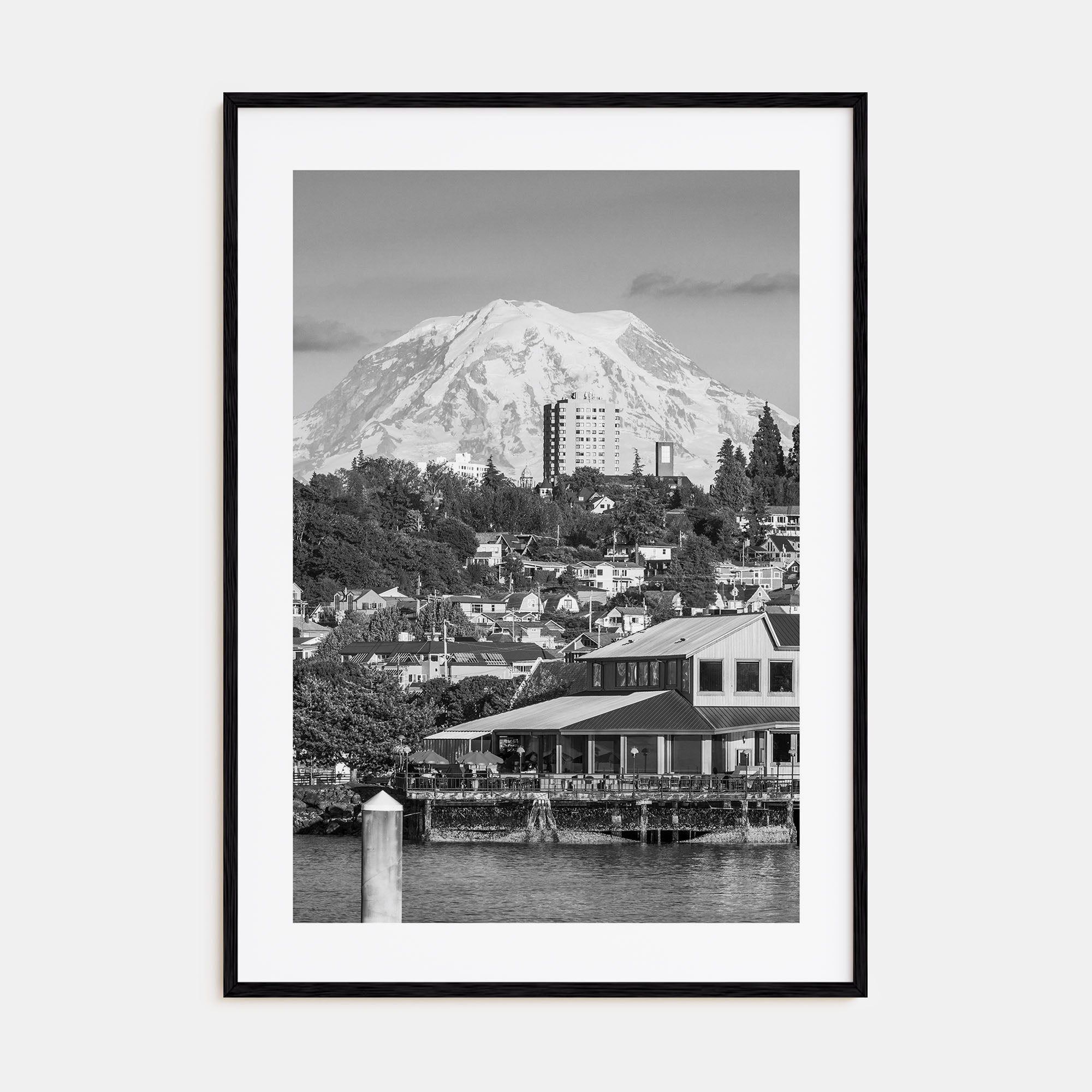 Tacoma Photo B&W Poster