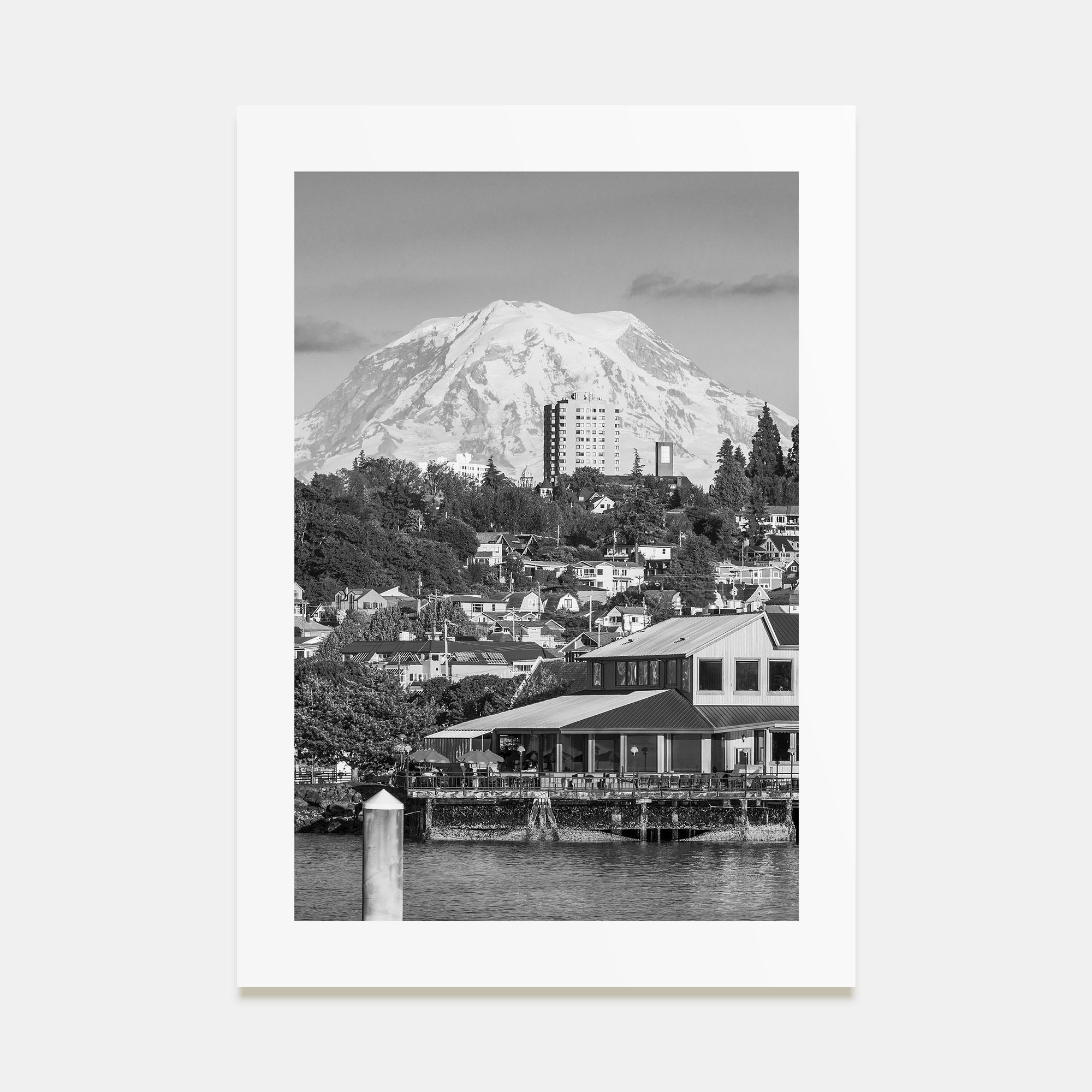 Tacoma Photo B&W Poster