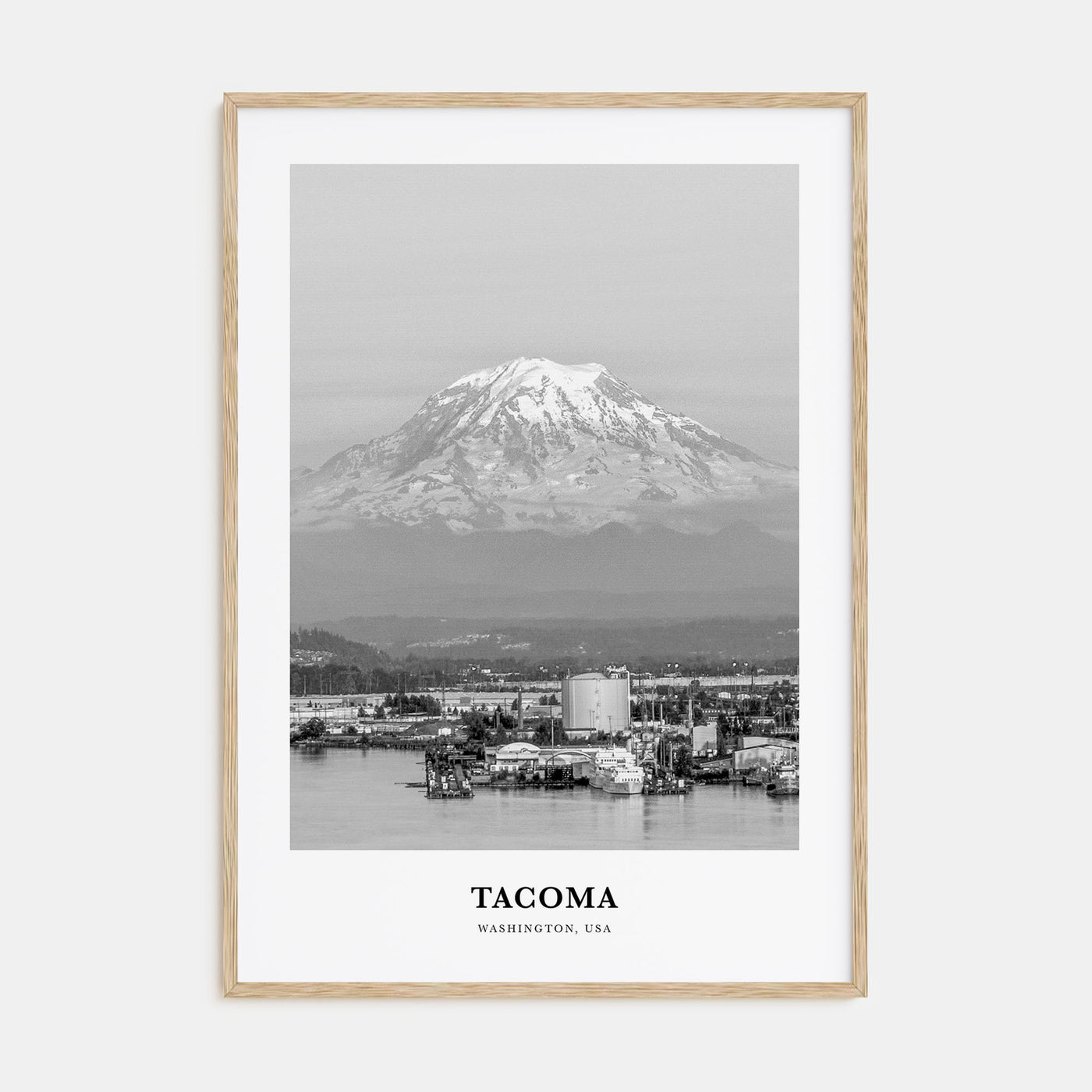 Tacoma Portrait B&W Poster