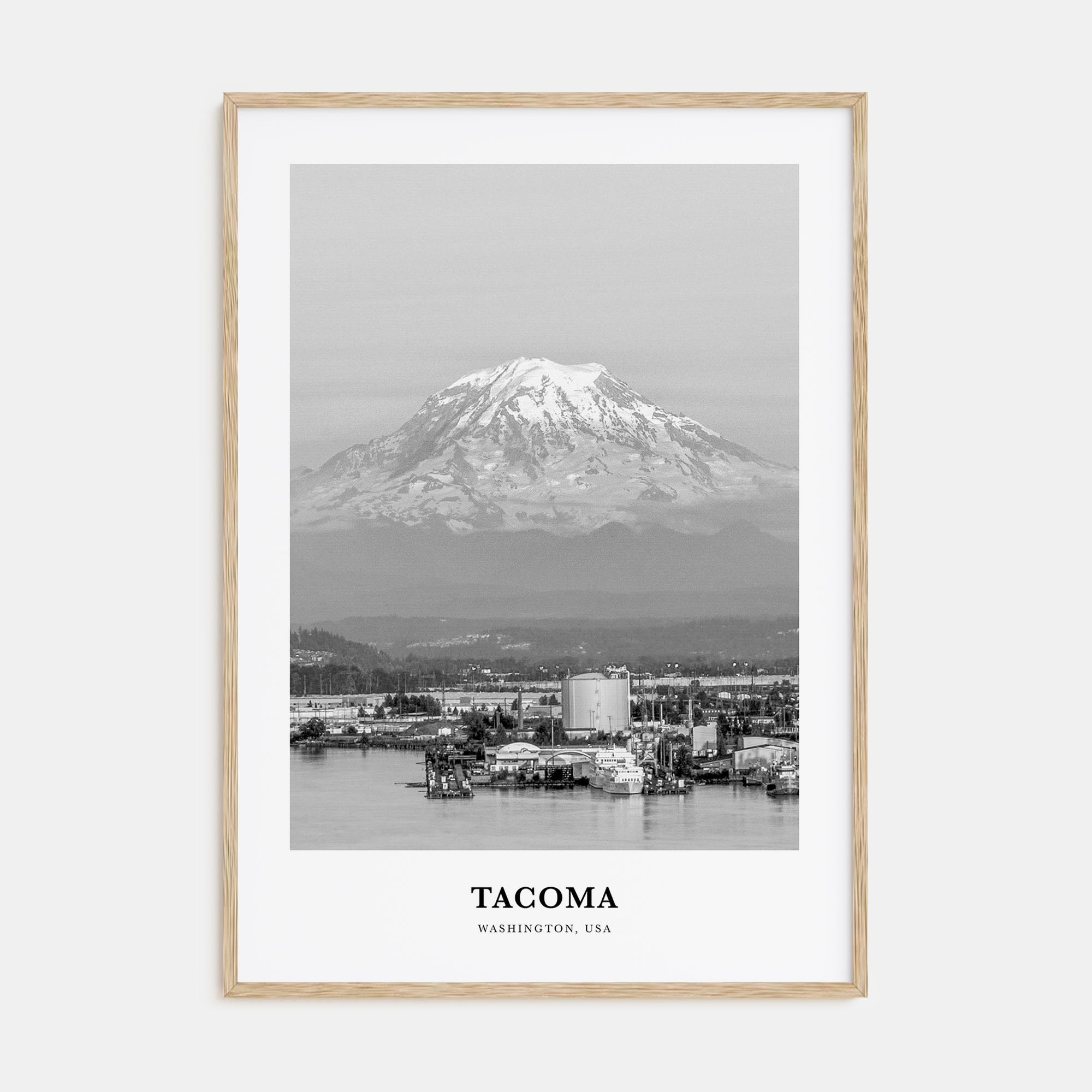 Tacoma Portrait B&W Poster