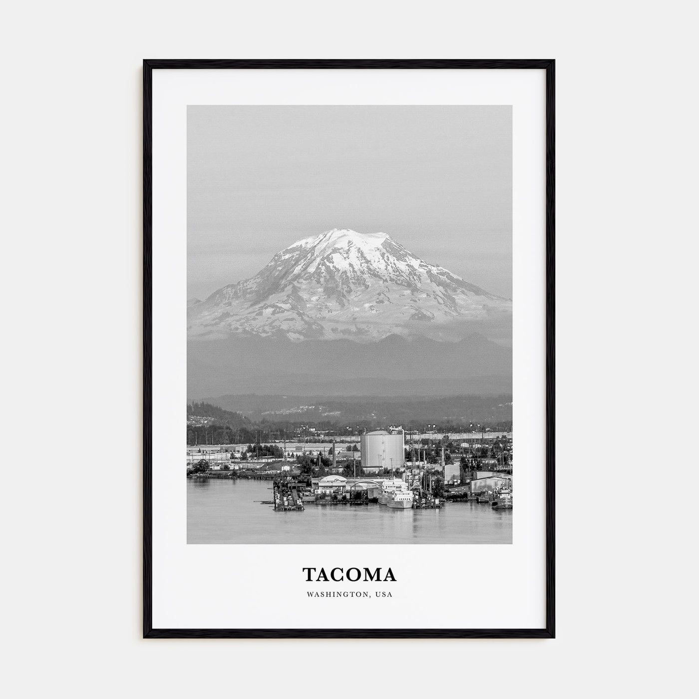 Tacoma Portrait B&W Poster