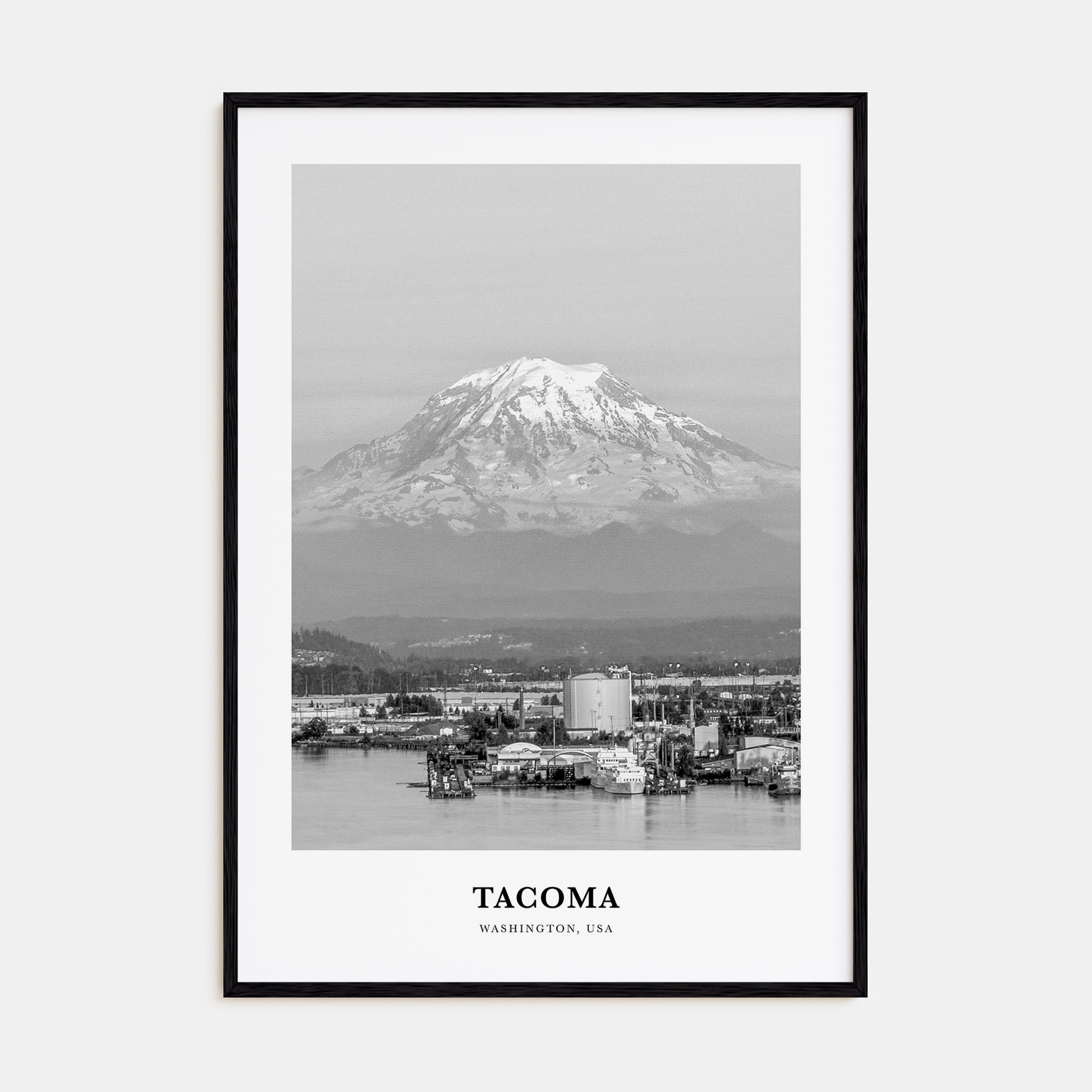 Tacoma Portrait B&W Poster