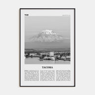 Tacoma Travel B&W Poster