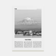 Tacoma Travel B&W Poster