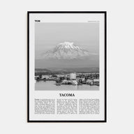 Tacoma Travel B&W Poster