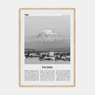 Tacoma Travel B&W Poster