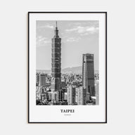 Taipei Portrait B&W No 1 Poster