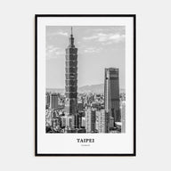 Taipei Portrait B&W No 1 Poster