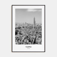 Taipei Portrait B&W No 2 Poster