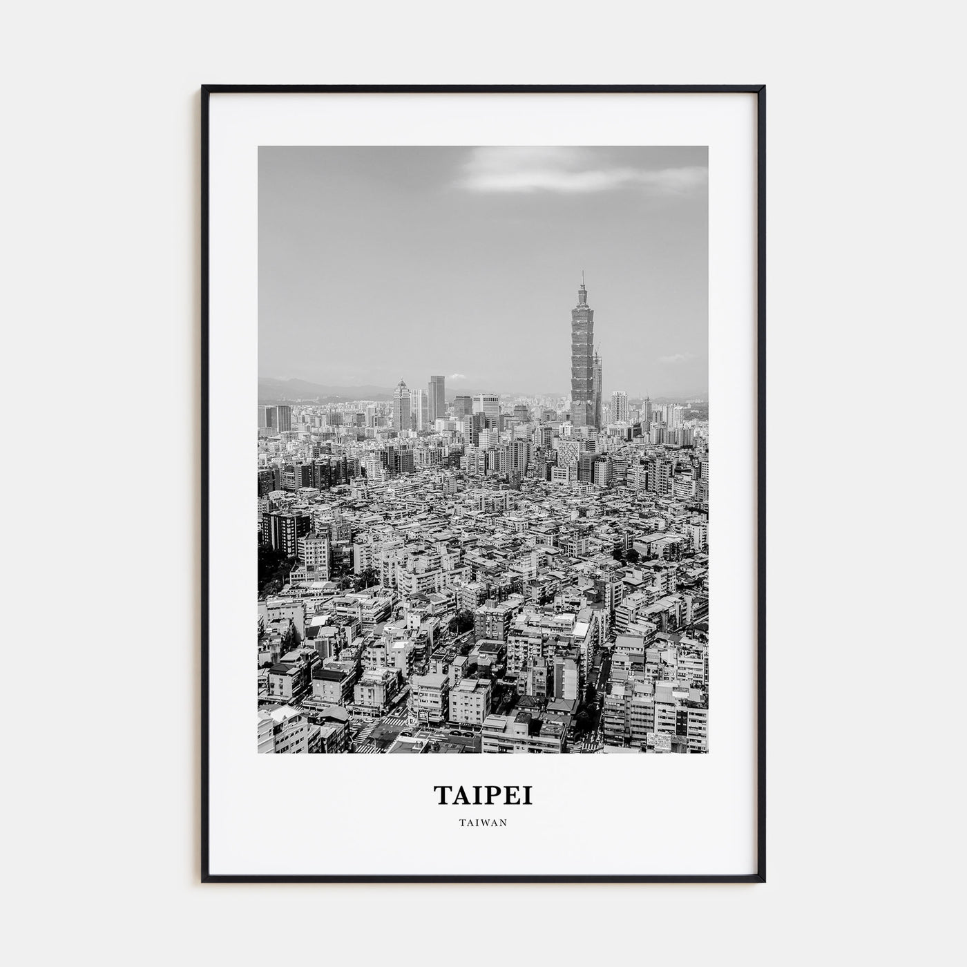 Taipei Portrait B&W No 2 Poster