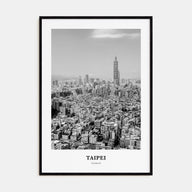 Taipei Portrait B&W No 2 Poster