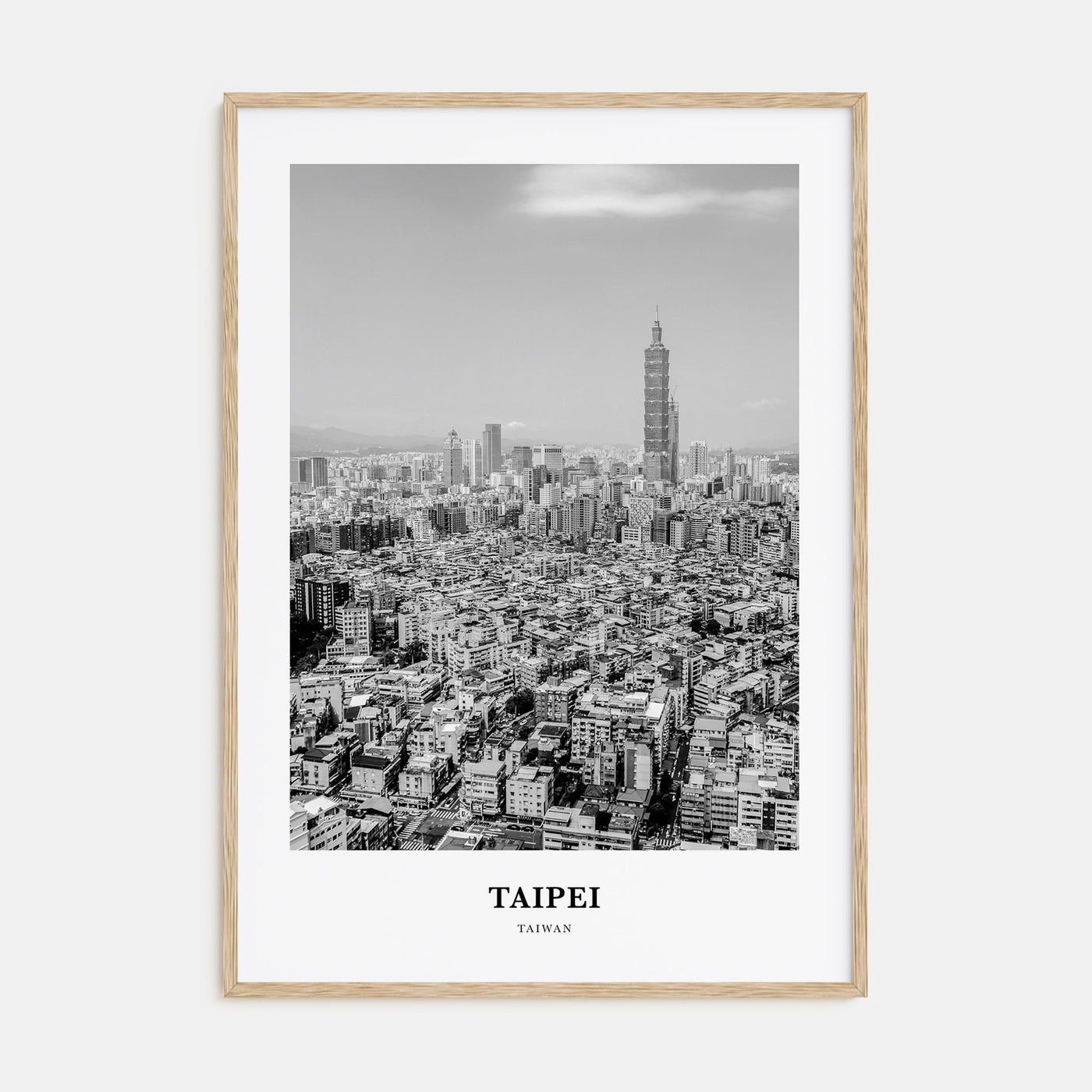 Taipei Portrait B&W No 2 Poster