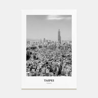 Taipei Portrait B&W No 2 Poster