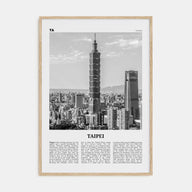 Taipei Travel B&W No 1 Poster