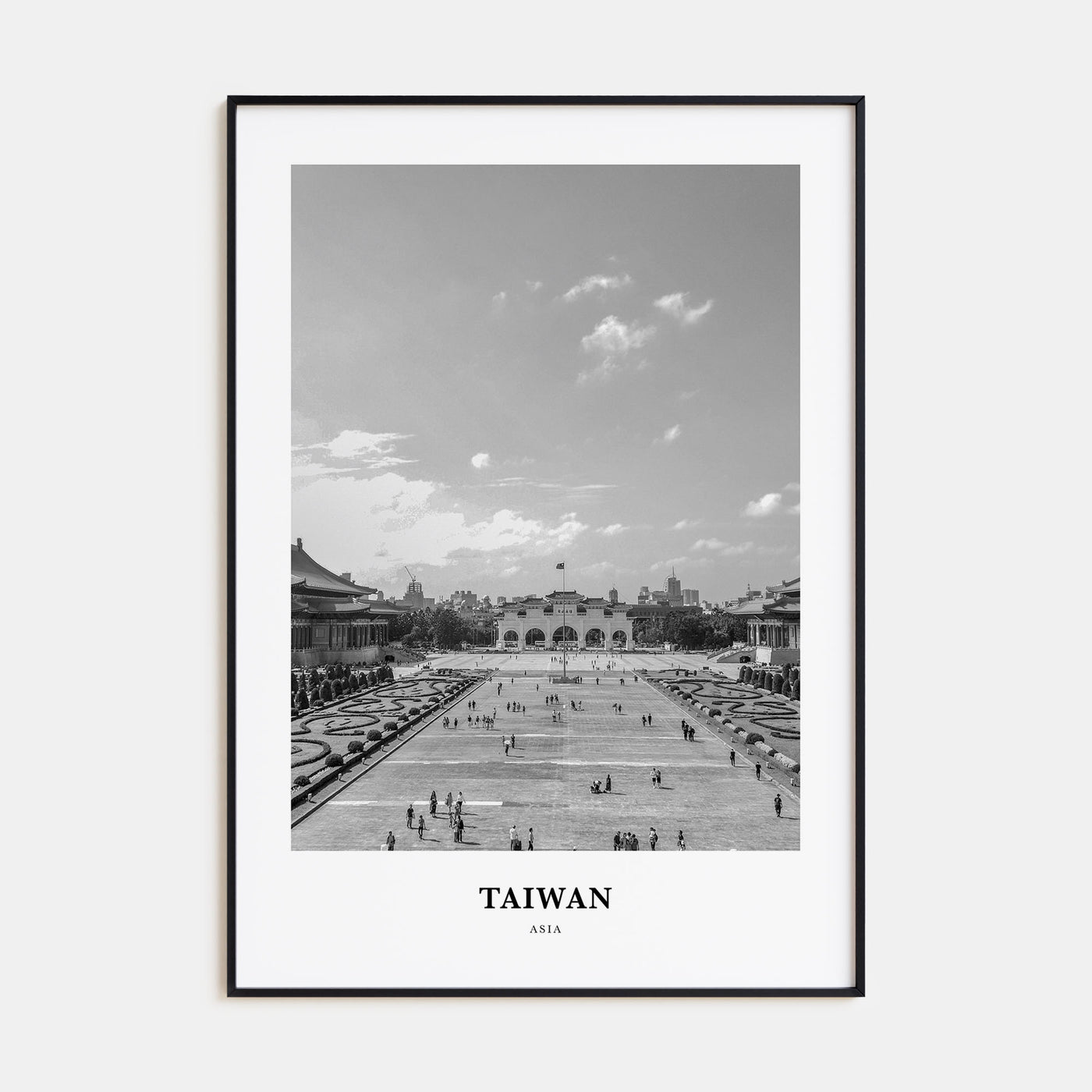 Taiwan Portrait B&W Poster
