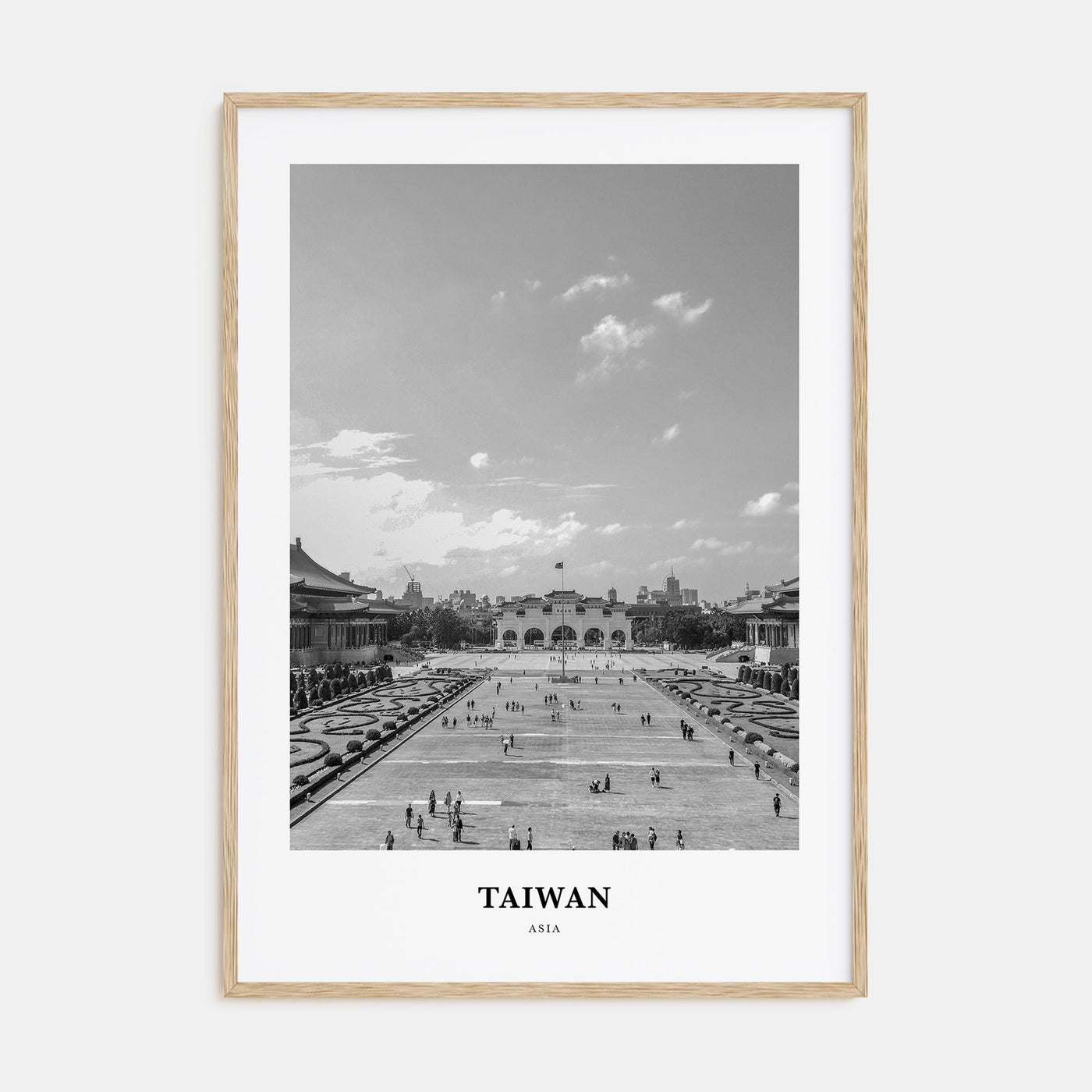 Taiwan Portrait B&W Poster