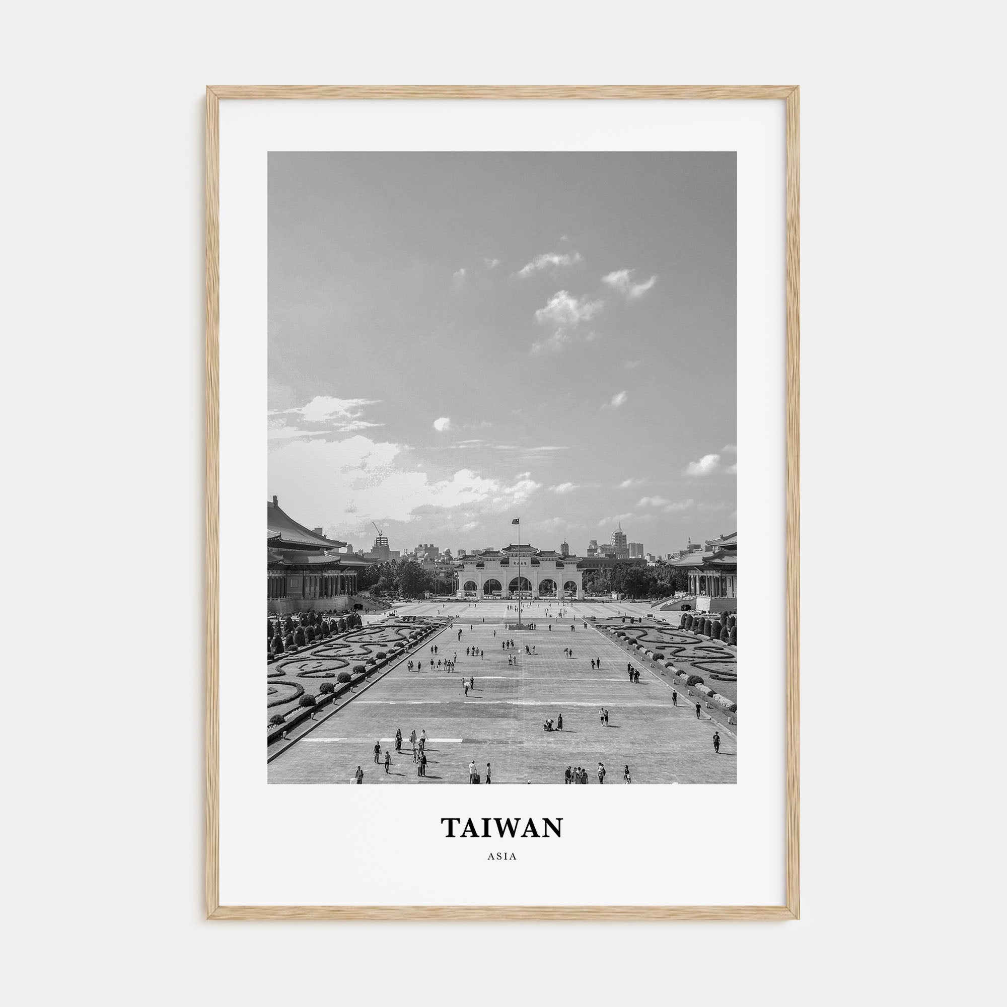 Taiwan Portrait B&W Poster