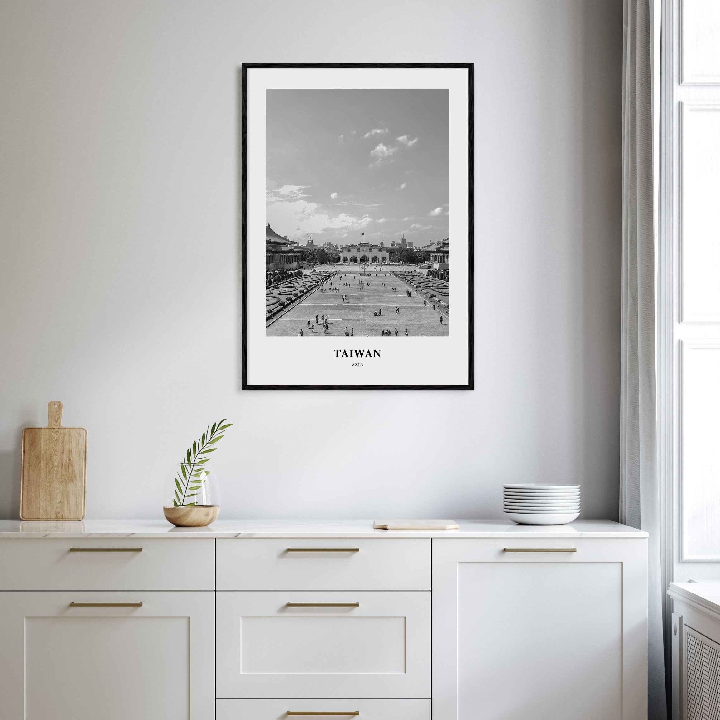Taiwan Portrait B&W Poster