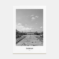 Taiwan Portrait B&W Poster