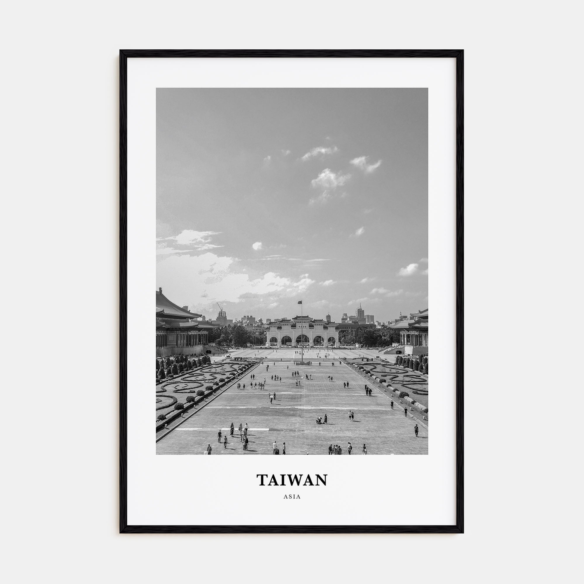 Taiwan Portrait B&W Poster