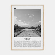 Taiwan Travel B&W Poster