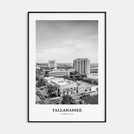 Tallahassee Portrait B&W Poster