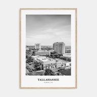 Tallahassee Portrait B&W Poster