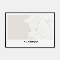 Tamarindo Map Landscape Poster