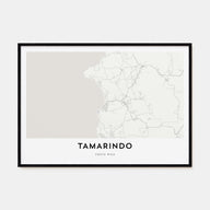 Tamarindo Map Landscape Poster