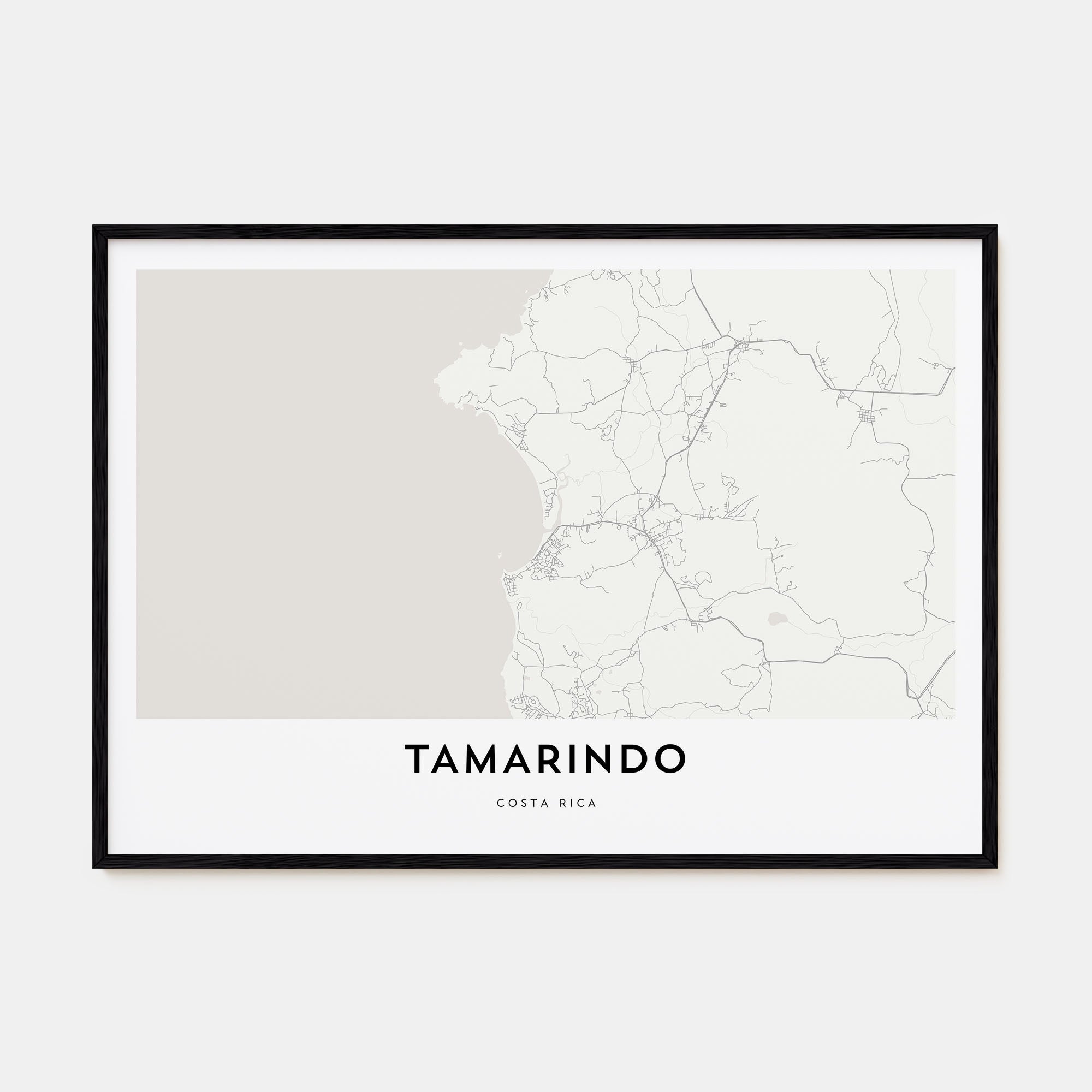 Tamarindo Map Landscape Poster