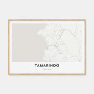Tamarindo Map Landscape Poster