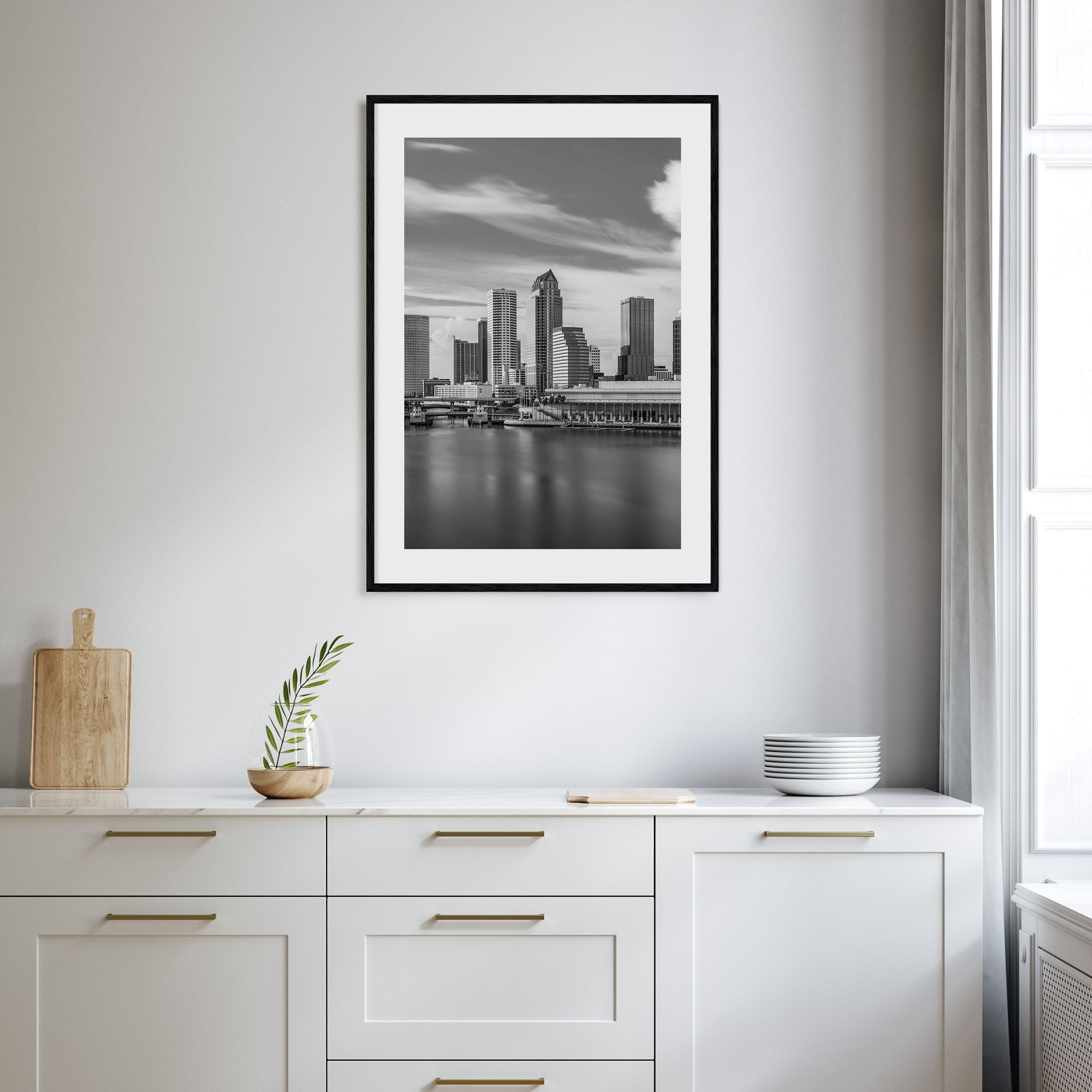 Tampa Bay Photo B&W Poster